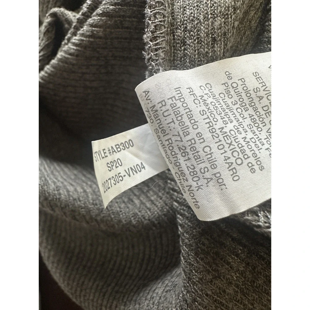 Madewell Ribbed Pocket Tee Midi Dress Short Sleeve Gray AB300 Womens Size Medium - Picture 14 of 15